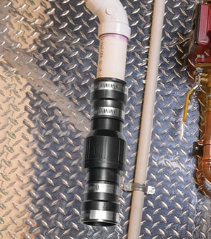 Válvula de retención instalada